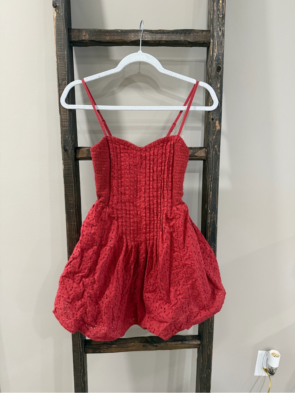 Aerie Eyelet Cotton Babydoll Dress